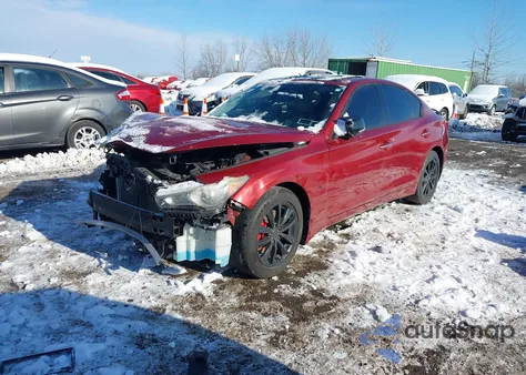 2014 Infiniti Q50 Premium из США, поврежденный, VIN JN1BV7AR6EM687455
